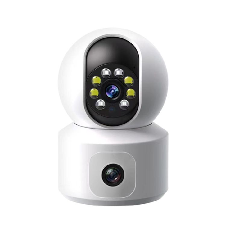 2 million pixel binocular small white surveillance camera