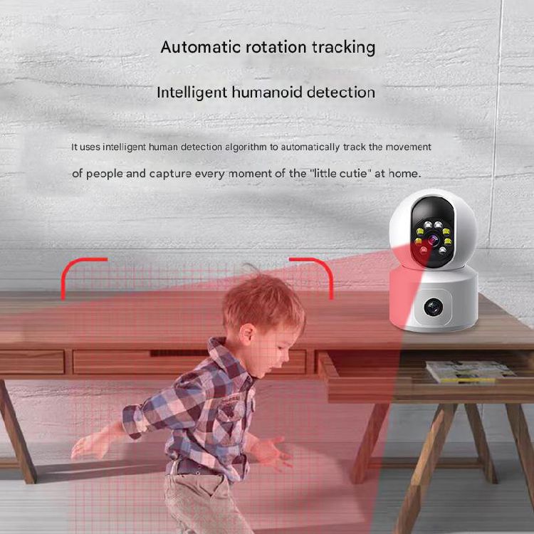 2 million pixel binocular small white surveillance camera