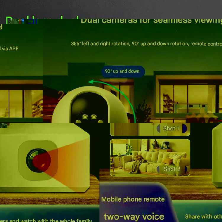 2 million pixel binocular small white surveillance camera