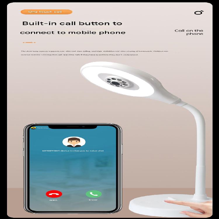 Smart desk lamp camera
