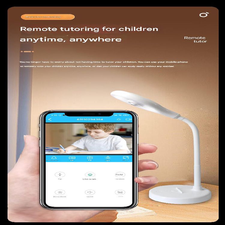 Smart desk lamp camera